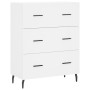 Tall white plywood sideboard 69.5x34x180 cm by vidaXL, Sideboards - Ref: Foro24-3189397, Price: 154,58 €, Discount: %