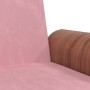 Pink velvet sofa bed with cup holder by vidaXL, Sofas - Ref: Foro24-351853, Price: 303,71 €, Discount: %