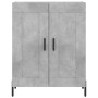 Aparador alto madera contrachapada gris hormigón 69,5x34x180 cm de vidaXL, Aparadores - Ref: Foro24-3189969, Precio: 131,01 €...