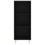 Tall black plywood sideboard 34.5x32.5x180 cm by vidaXL, Sideboards - Ref: Foro24-3189814, Price: 82,33 €, Discount: %