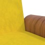 Sofá cama con portavasos terciopelo amarillo de vidaXL, Sofás - Ref: Foro24-351855, Precio: 320,99 €, Descuento: %