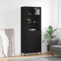 Tall black plywood sideboard 69.5x34x180 cm by vidaXL, Sideboards - Ref: Foro24-3189390, Price: 180,83 €, Discount: %