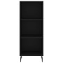 Aparador alto madera contrachapada negro 34,5x32,5x180 cm de vidaXL, Aparadores - Ref: Foro24-3189846, Precio: 87,52 €, Descu...