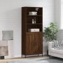 Tall oak brown plywood sideboard 69.5x34x180 cm by vidaXL, Sideboards - Ref: Foro24-3189972, Price: 136,25 €, Discount: %