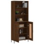 Tall oak brown plywood sideboard 69.5x34x180 cm by vidaXL, Sideboards - Ref: Foro24-3189972, Price: 136,25 €, Discount: %