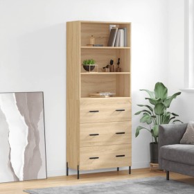 High oak-colored plywood sideboard 69.5x34x180 cm by vidaXL, Sideboards - Ref: Foro24-3189392, Price: 172,84 €, Discount: %