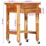 Carrito de cocina madera maciza de acacia 55x55x89 cm de vidaXL, Carros de cocina y comedor - Ref: Foro24-355013, Precio: 193...