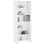 White engineered wood tall sideboard 69.5x32.5x180 cm by vidaXL, Sideboards - Ref: Foro24-3189541, Price: 115,99 €, Discount: %