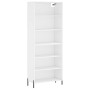 White engineered wood tall sideboard 69.5x32.5x180 cm by vidaXL, Sideboards - Ref: Foro24-3189581, Price: 120,31 €, Discount: %