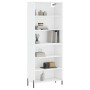 White engineered wood tall sideboard 69.5x32.5x180 cm by vidaXL, Sideboards - Ref: Foro24-3189581, Price: 120,31 €, Discount: %