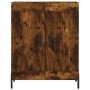 Aparador alto madera contrachapada roble ahumado 69,5x34x180 cm de vidaXL, Aparadores - Ref: Foro24-3189970, Precio: 131,99 €...