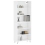 White engineered wood tall sideboard 69.5x32.5x180 cm by vidaXL, Sideboards - Ref: Foro24-3189565, Price: 116,34 €, Discount: %