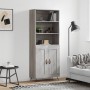 High sideboard sonoma gray plywood 69.5x34x180 cm by vidaXL, Sideboards - Ref: Foro24-3189931, Price: 128,42 €, Discount: %