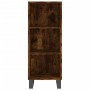 Tall smoked oak veneer sideboard 34.5x32.5x180 cm by vidaXL, Sideboards - Ref: Foro24-3189858, Price: 77,84 €, Discount: %