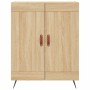 Aparador alto madera contrachapada color roble 69,5x34x180 cm de vidaXL, Aparadores - Ref: Foro24-3189928, Precio: 129,17 €, ...