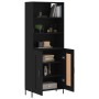 Aparador alto madera contrachapada negro 69,5x34x180 cm de vidaXL, Aparadores - Ref: Foro24-3189966, Precio: 163,86 €, Descue...