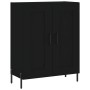 Aparador alto madera contrachapada negro 69,5x34x180 cm de vidaXL, Aparadores - Ref: Foro24-3189966, Precio: 163,86 €, Descue...