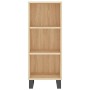 Aparador de madera contrachapada color roble 34,5x32,5x180 cm de vidaXL, Aparadores - Ref: Foro24-3189856, Precio: 84,34 €, D...