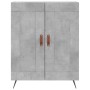 Aparador alto madera contrachapada gris hormigón 69,5x34x180 cm de vidaXL, Aparadores - Ref: Foro24-3189929, Precio: 124,12 €...