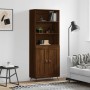 Tall oak brown plywood sideboard 69.5x34x180 cm by vidaXL, Sideboards - Ref: Foro24-3189932, Price: 132,68 €, Discount: %