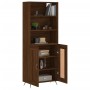 Tall oak brown plywood sideboard 69.5x34x180 cm by vidaXL, Sideboards - Ref: Foro24-3189932, Price: 132,99 €, Discount: %