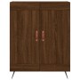 Aparador alto madera contrachapada marrón roble 69,5x34x180 cm de vidaXL, Aparadores - Ref: Foro24-3189932, Precio: 132,68 €,...