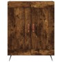 Tall smoked oak plywood sideboard 69.5x34x180 cm by vidaXL, Sideboards - Ref: Foro24-3189930, Price: 124,99 €, Discount: %