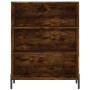 Tall engineered wood sideboard smoked oak 69.5x32.5x180 cm by vidaXL, Sideboards - Ref: Foro24-3189586, Price: 115,66 €, Disc...