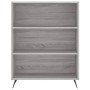 Aparador alto madera de ingeniería gris Sonoma 69,5x32,5x180 cm de vidaXL, Aparadores - Ref: Foro24-3189547, Precio: 113,40 €...