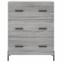 Aparador alto madera contrachapada gris sonoma 69,5x34x180 cm de vidaXL, Aparadores - Ref: Foro24-3189395, Precio: 170,21 €, ...