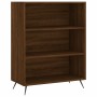 Aparador alto madera de ingeniería marrón roble 69,5x32,5x180cm de vidaXL, Aparadores - Ref: Foro24-3189548, Precio: 113,86 €...