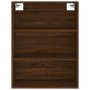 Aparador alto madera de ingeniería marrón roble 69,5x32,5x180cm de vidaXL, Aparadores - Ref: Foro24-3189548, Precio: 113,86 €...