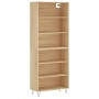 Aparador alto madera de ingeniería roble Sonoma 69,5x32,5x180cm de vidaXL, Aparadores - Ref: Foro24-3189568, Precio: 122,17 €...