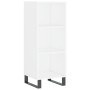 Aparador alto contrachapada blanco brillante 34,5x32,5x180 cm de vidaXL, Aparadores - Ref: Foro24-3189855, Precio: 88,99 €, D...