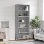 Concrete gray engineered wood tall sideboard 69.5x32.5x180 cm by vidaXL, Sideboards - Ref: Foro24-3189585, Price: 113,69 €, D...