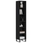 Tall black plywood sideboard 34.5x32.5x180 cm by vidaXL, Sideboards - Ref: Foro24-3189854, Price: 87,86 €, Discount: %