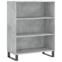 Aparador alto madera ingeniería gris hormigón 69,5x32,5x180 cm de vidaXL, Aparadores - Ref: Foro24-3189601, Precio: 120,55 €,...