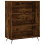 Aparador alto madera ingeniería roble ahumado 69,5x32,5x180 cm de vidaXL, Aparadores - Ref: Foro24-3189546, Precio: 109,84 €,...