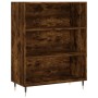 Aparador alto madera ingeniería roble ahumado 69,5x32,5x180 cm de vidaXL, Aparadores - Ref: Foro24-3189554, Precio: 116,37 €,...