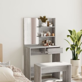 Dressing table with mirror sonoma gray 74.5x40x141 cm by vidaXL, Bedroom Dressers - Ref: Foro24-820491, Price: 76,07 €, Disco...