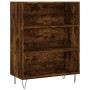 Tall engineered wood sideboard smoked oak 69.5x32.5x180 cm by vidaXL, Sideboards - Ref: Foro24-3189570, Price: 109,64 €, Disc...