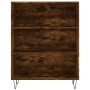 Aparador alto madera ingeniería roble ahumado 69,5x32,5x180 cm de vidaXL, Aparadores - Ref: Foro24-3189570, Precio: 110,04 €,...