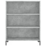 Aparador alto madera ingeniería gris hormigón 69,5x32,5x180 cm de vidaXL, Aparadores - Ref: Foro24-3189577, Precio: 111,51 €,...