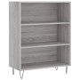 Aparador alto madera de ingeniería gris Sonoma 69,5x32,5x180 cm de vidaXL, Aparadores - Ref: Foro24-3189571, Precio: 111,82 €...