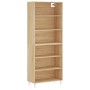 Aparador alto madera de ingeniería roble Sonoma 69,5x32,5x180cm de vidaXL, Aparadores - Ref: Foro24-3189560, Precio: 107,63 €...