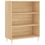 Aparador alto madera de ingeniería roble Sonoma 69,5x32,5x180cm de vidaXL, Aparadores - Ref: Foro24-3189560, Precio: 107,63 €...