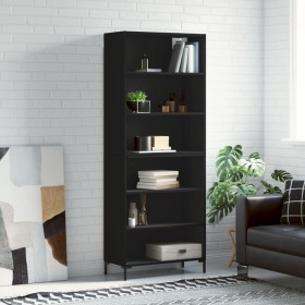 Aparador alto madera de ingeniería negro 69,5x32,5x180 cm de vidaXL, Aparadores - Ref: Foro24-3189574, Precio: 124,99 €, Desc...