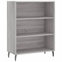 Aparador alto madera de ingeniería gris Sonoma 69,5x32,5x180 cm de vidaXL, Aparadores - Ref: Foro24-3189595, Precio: 115,99 €...