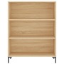 Aparador alto madera de ingeniería roble Sonoma 69,5x32,5x180cm de vidaXL, Aparadores - Ref: Foro24-3189576, Precio: 118,07 €...