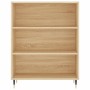 Aparador alto madera de ingeniería roble Sonoma 69,5x32,5x180cm de vidaXL, Aparadores - Ref: Foro24-3189552, Precio: 123,57 €...